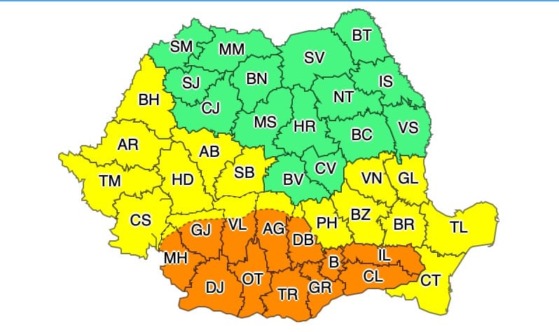 ANM: Canicula pune stăpânire pe toată România ANM: Canicula pune stăpânire pe toată România