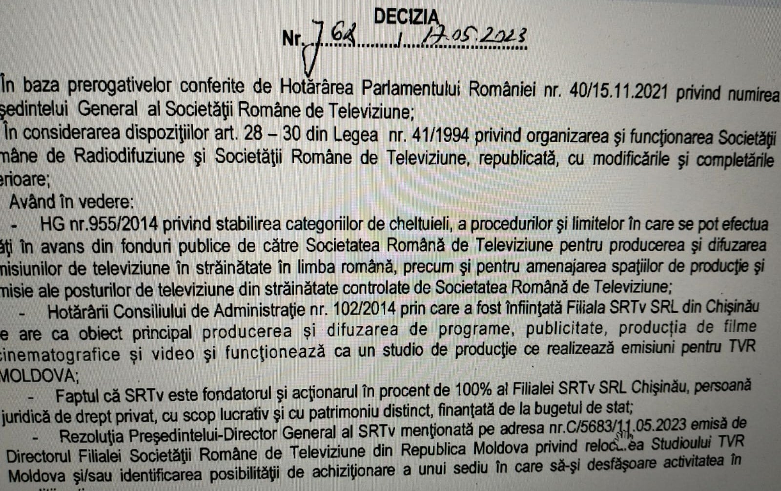 18 martie 2024 Dan Turturică a mutat postul TVR MOLDOVA în clădirea Editurii Litera Chișinău