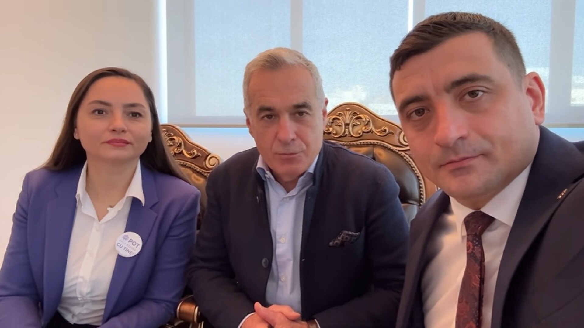 Călin Georgescu, Anamaria Gavrilă și George Simion