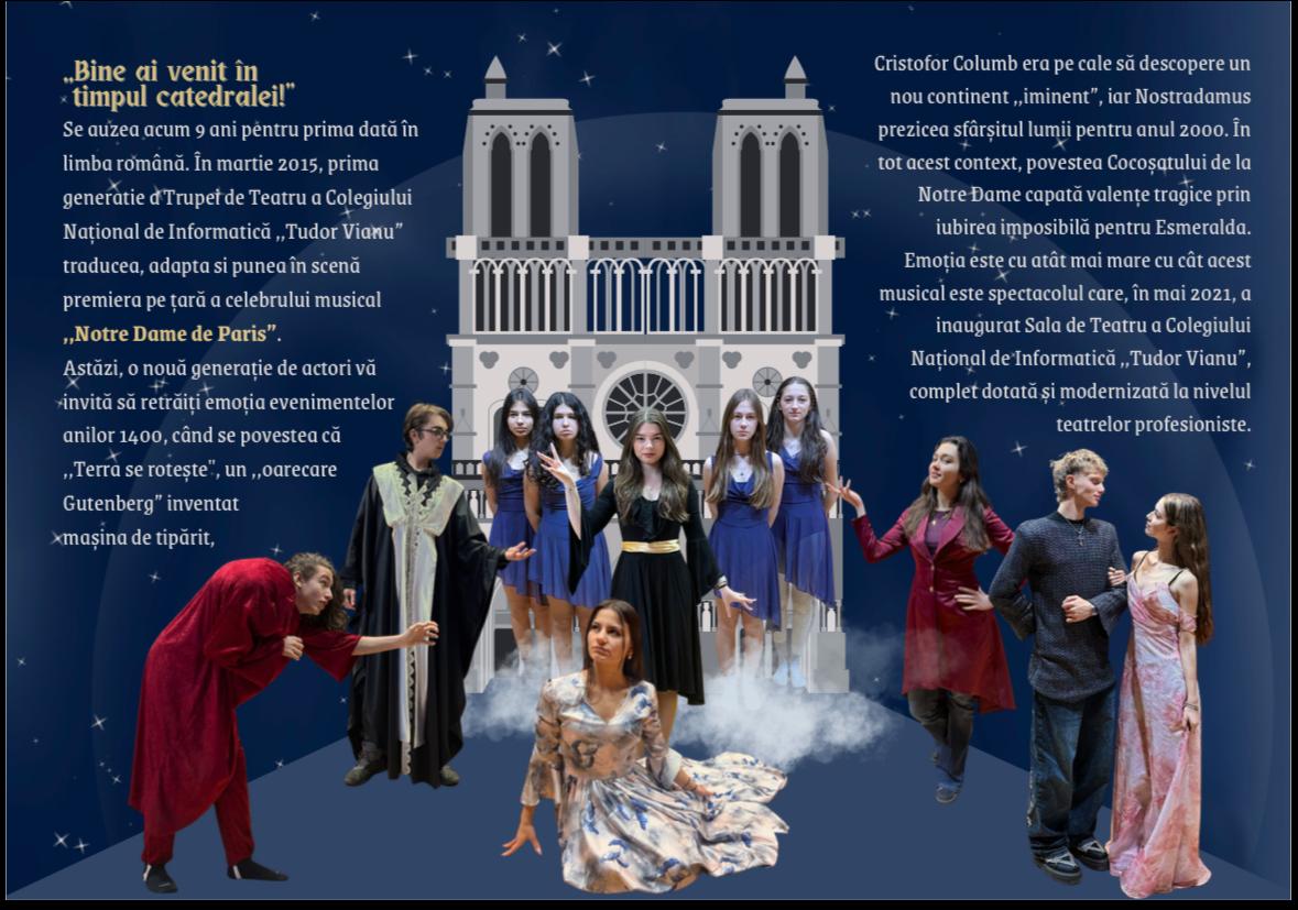 Elevii din Trupa Vianu sunt extraordinari în spectacolul Notre Dame de Paris